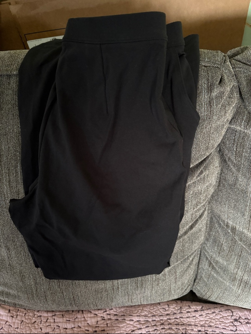 L.L. Bean Women's Straight Leg Knit Pants in Black